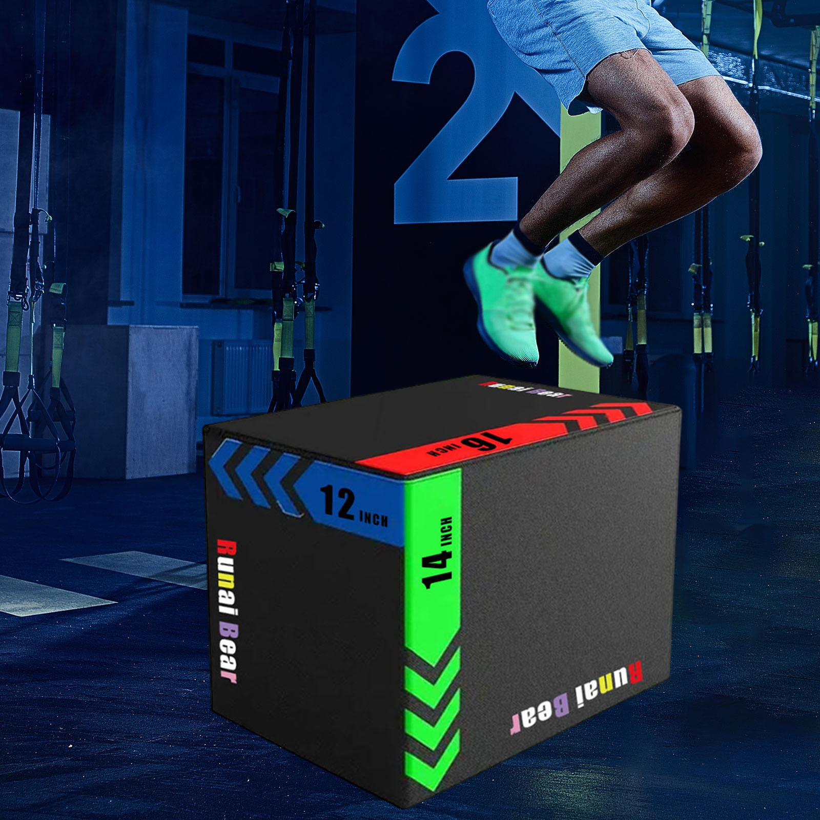 Box Jump Plyo - Портативная плиобокс-платформа для прыжков, оборудование для